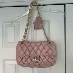 Aldo Blush Quilted Chain Shoulder Bag